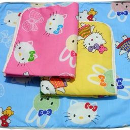 New Born Baby Plastic Bed Protecting Mat (Multicolor, Pack of 3)-image-1