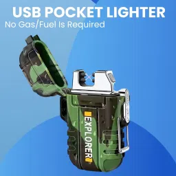 Explorer USB (Cigaratte Lighter)Windproof Flameless ARC Rechargeable LighterQ305 Explorer USB (Cigaratte Lighter)Windproof Flameless ARC Rechargeable LighterQ305 Pocket Lighter-image-19