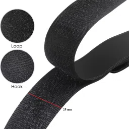 rarehaunt Cord Lock Spring Loaded Double Hole Toggle Small Stopper Wide Push Button5 Mtr Iron-on Velcro image 2