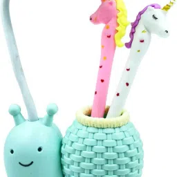 Snail Shape Table Lamp with Pen Holder (Green) Study Lamp-21