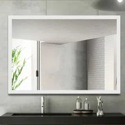 elegant arts and frames White Synthetic Wood Wall Mirror-picture-42