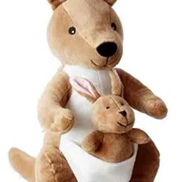 Premium Soft Plush Kangaroo Toy with Joey | Cuddly Stuffed Animal for Kids - 30 cm-0