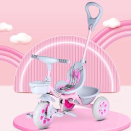 Kiddo Plug N Play Kids/Baby Tricycle with Parental Control and Safety Belt 12 T (inch) Road Cycle-27