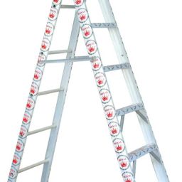 Aluminium 7 feet multi / dual purpose extension ladder ( silver, heavy ) Aluminium Ladder-20