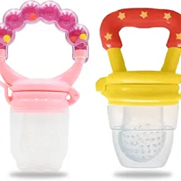 New Born Baby Pacifier With Rattle Handle Silicone Safe Fresh Fruit Feeder Soother-27