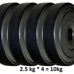 10 kg Olympic (2.5 KG * 4) PVC Plates Home Gym Combo-image-64