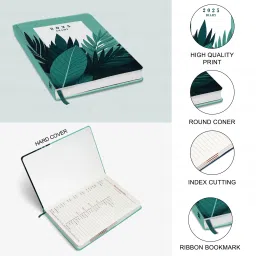 diarymart Hard Bound 2025 Diary with Dates I New Year Daily Planner Diary 2025 I A5 Diary Ruled 344 Pages image 3