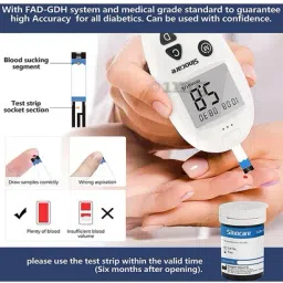 sinocare ACCU GLUCOMETER WITH Glucometer image 3