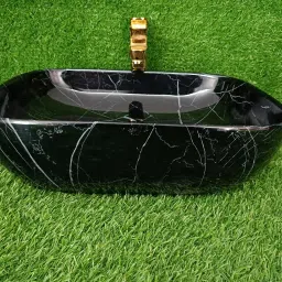 Premium Wash Basin Countertop, Tabletop Ceramic Bathroom Sink/ Basin DSL 1016 (L45XW32.5XH12.5 CM) Counter top Ceramic Wash Basin Table Top Basin-image-88