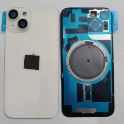 SPAREWARE Apple With Wireless Magnet Camera Glass Lens iPhone 14 -White Back Panel-15