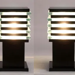 “Modern Ice Cube Gate Light for Outdoor Use – Black Finish, Waterproof Gate Lamp for Garden, Boundary Wall & Entryway” Bulbnot (Pack of 2) Gate Light Outdoor Lamp-image-70