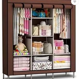 Fancy and Foldable Collapsible Wardrobe for Clothes and Multipurpose use Carbon Steel Collapsible Wardrobe-19
