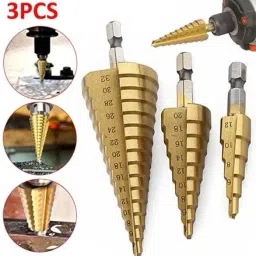 HSS Steel Step Cone Titanium Drill Bit Hole Cutter Tool for using to cut holes in steel, brass, wood, plastic,iron-20