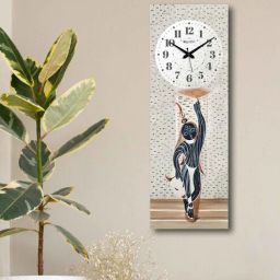 olive tree Multicolour Rectangle 24 Inches Wooden Wall Clock-picture-5