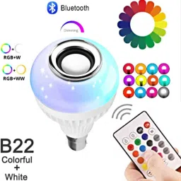 sunever Multicolor Smart LED Music Light Bulb With Bluetooth Remote Controller Smart Bulb-16