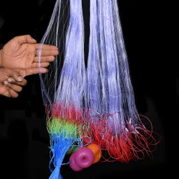 GILLNET 5 FINGER GILLNET 23/100 HEIGHT 5.5 FT 50FEET LENGTH Fishing Net-picture-17