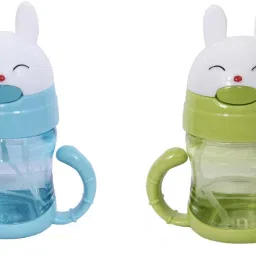 button to open and close for Baby & Kids Water Bottle/Juice Sipper BPA Free-image-10