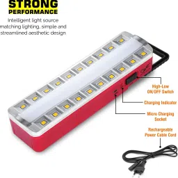 24 energy 20 Bright LED +1 Tube With Android Charging Support Emergency Light Torch image 4