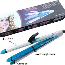 MARSELITE 4 in1 Multifunctional Hair Styler (Hair Straightener, Hair Crimper, Hair Curler. Hair Styler-image-41