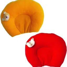 Mustard Pillow For Newborn Baby Round Head Shaping Baby Pillow Microfibre Toons & Characters Baby Pillow Pack of 1-image-27
