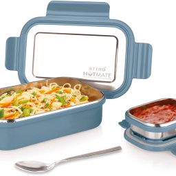 Hotmate Sleek & Compact Airtight 2 Containers Lunch Box-image-19