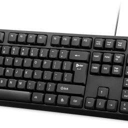 Enter Easy Click Wired USB Standard Desktop Keyboard Compatible with Desktop, Laptop, Mac Easy to Use,Plug and Play,Quick, Comfy Durable body image 3