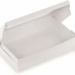 belcorr Cake Box Paper White Brownie Box with Window for Packaging and Gifting; Size-23x12.5x5 cms Packaging Box image 2