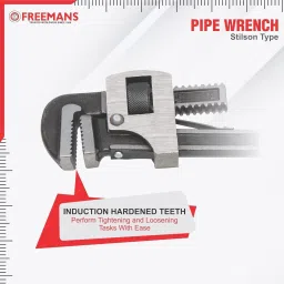 freemans SPW10 10-Inch Stillson Type Pipe Wrench with Induction Hardened Teeth Single Sided Pipe Wrench image 4