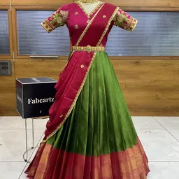 payu Self Design Semi Stitched Lehenga Choli-picture-43