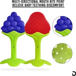 dakos Fruits Shape Teethers for Baby, Baby Chew Toys & Mittens Teether image 3