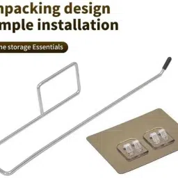 Punching Free Kitchen Tissue Holder Large Roll Paper Storage Rack Rag Rack S Stainless Steel Toilet Paper Holder-image-95
