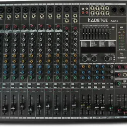 AG12 12-Channel USB Audio Mixer Ideal for Live Sound, Studio, and Broadcast Analog Sound Mixer-image-45