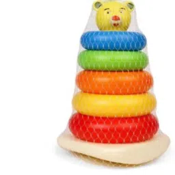 Stacking Teddy Rings for Growing Babies,- 5 pis Rings (Multicolor)-22
