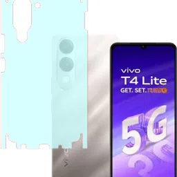 VAYUVAULT Back Screen Guard for vivo T4 Lite 5G, Back Screen Guard Matte finish, Back Screen Guard With Side-35