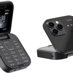 amozkart Rock X Flip Dual Sim Keypad Mobile with 1.8"Display Flip/Fold Call & SMS image 5
