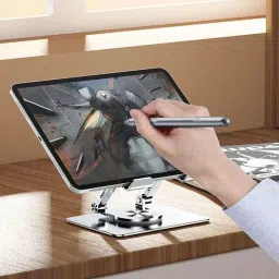 coolcold Tablet Stand, Swivel Tablet Stand with 360 Rotating Base,Compatible with iPad Mobile Holder image 2