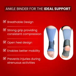 dr. ortho Brace with Elastic Strap for Pain|Stretchable Binder Ankle Support image 3