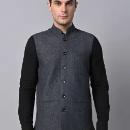 Men Solid Nehru Jacket-picture-6