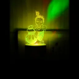 Krishna LED Night Lamp 3D Illusion 7 Color Changing festival, Birthday Gift Night Lamp-21