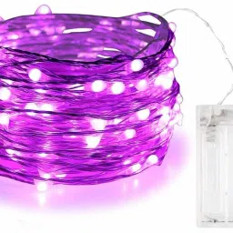 30 LEDs 3 m Purple Steady Water Drop Rice Lights-image-63