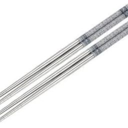 Eating, Decorative Stainless Steel Chinese, Japanese, Korean, Vietnamese Chopstick-image-99