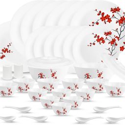 Pack of 37 Opalware discover a collection of light weight, break & chip resistant, cherry blossom Dinner Set-7
