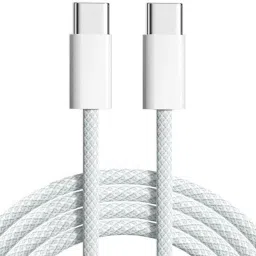 QIBOX Type C 5 A 1 m Copper Type C to C 3.3ft Nylon Braided Charger Cable-21