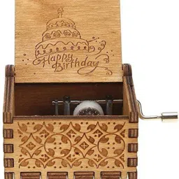 Handcrafted Wooden Music Box Happy Birthday-image-7