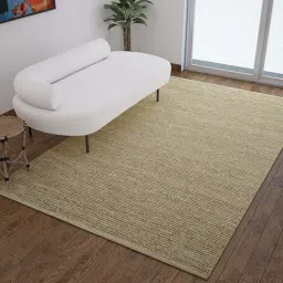 Brown Jute Solid 3 x 5 Feet Hand Woven Carpet by Jaipur Rugs-picture-2