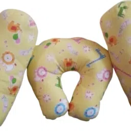 Toddlers pillow set (1 U-Shape pillow,2 lot Baby Bed Rectangular-image-38