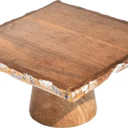 Premium Quality Wooden Cake/Pizza Stand for Home Wooden Cake Server-29