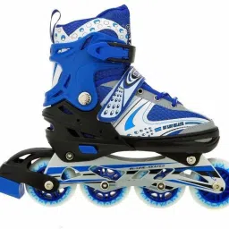 Unisex Indoor and Outdoor Adjustable Size Roller Shoes and Full Edition Inline Skating with Bag In-line Skates - Size 6-9 UK-image-18