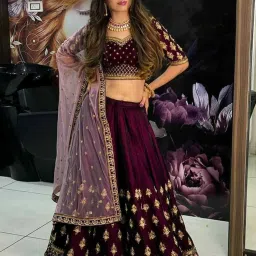 Embroidered Semi Stitched Lehenga Choli-image-95