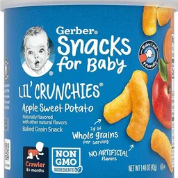 gerber Snacks for Baby Lil Crunchies Apple Sweet Potato Puffs Baby Snacks 60 g-picture-10